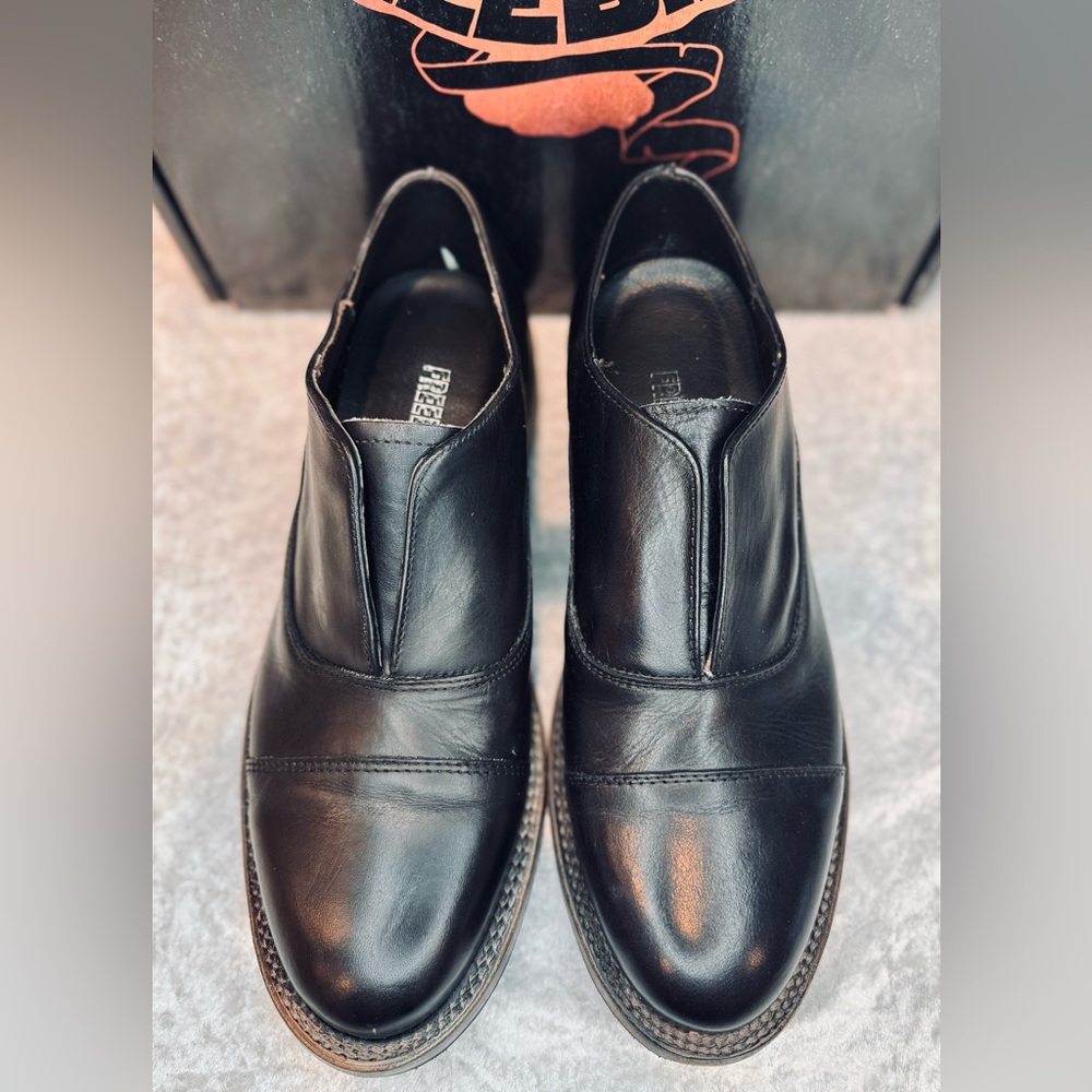 Freebird Men's Detrick Oxford Dress Slip On Leather Low Heel Black Size 10. - Picture 6 of 12